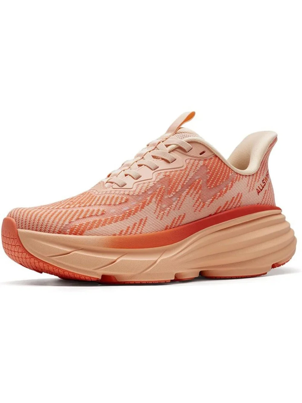 Women's Orange Walking Shoes Slip On Pull On Round Toe Athletic Tennis Sneakers